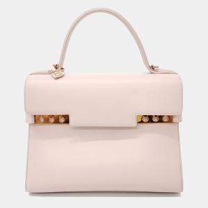 Pre Owned Delvaux Pink Leather Tompet MM