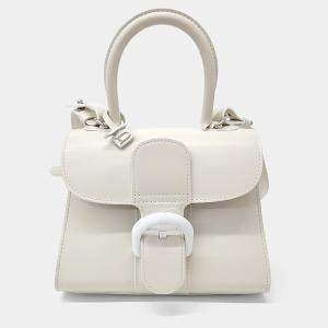 Pre Owned Delvaux White Leather Briand Mini Box