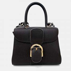Pre Owned Delvaux Black Leather Briand Mini Box