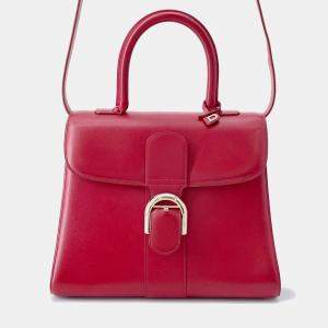 Pre Owned Delvaux Brillon Lipstick Box Calf Leatherleather Size Mm