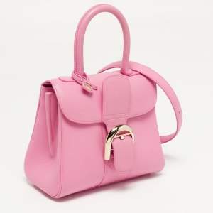 Pre Owned حقيبة ديلفو بريان ناعمة جلد وردي يد علوية