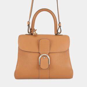 Pre Owned Delvaux Brillon Brown Leather Size Mm