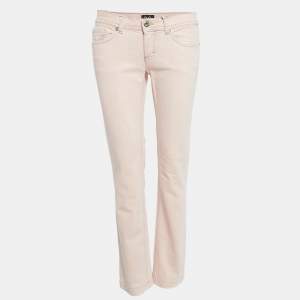 D&G Pink Denim Low Waist Straight Leg Jeans M Waist 30"
