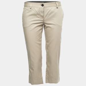 D&G Beige Cotton Capri Pants M