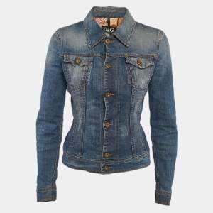 D&G Blue Denim Button Front Jacket S