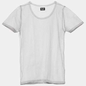 D&G Silver Mesh Sheer Top M