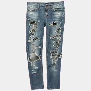 D&G Blue Distressed Denim Jeans S