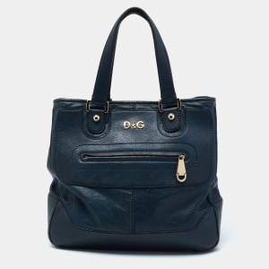 D&G Blue Leather Satchel