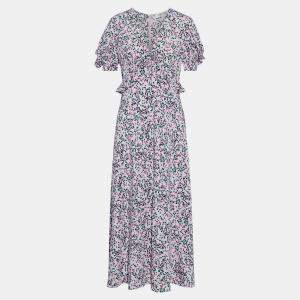 Pre Owned Diane Von Furstenberg Silk Midi Dress 4