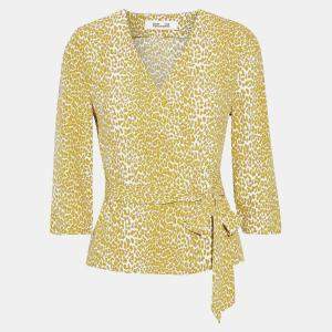 Diane Von Furstenberg Viscose 3 Quarter Sleeves Top M