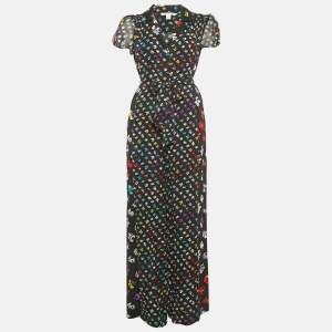 Diane Von Furstenberg Floral Print Silk Caterina Jumpsuit M