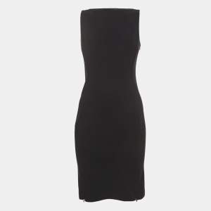 Diane Von Furstenberg Black Nylon Sleeveless Midi Dress S