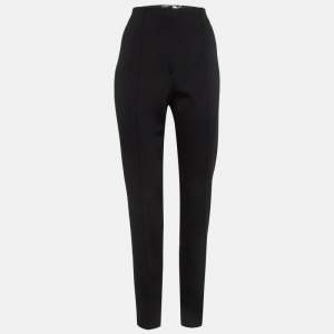 Diane Von Furstenberg Black Stretch Knit Pants L