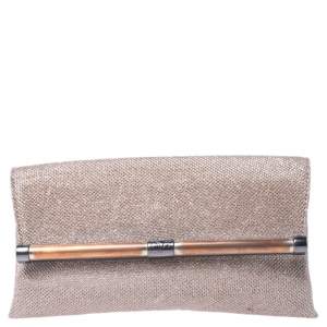 Diane Von Furstenberg Metallic Lame Fabric 440 Envelope Clutch