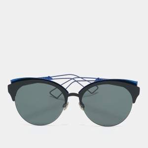 Dior Black/Blue G5V2K Diorama Club Cat Eye Sunglasses