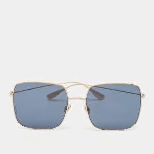 Dior Blue/Gold Tone Stellaire1 Square Sunglasses
