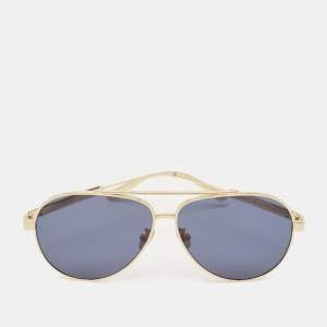 Pre Owned Dior Blue/Gold Tone DiorCannage A1U Aviator Sunglasses