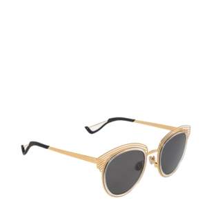 Dior Gold Tone/Grey DiorEnigme Clubmaster Sunglasses