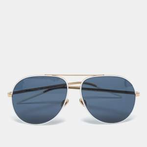 Dior White/Gold Dior Astral B4EKU Aviator Sunglasses