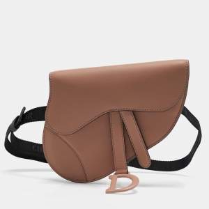 Dior Beige Ultra Matte Leather Saddle Convertible Belt Bag