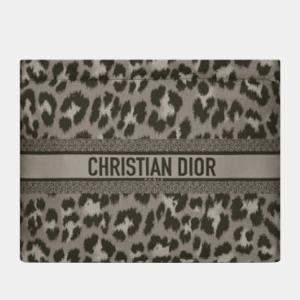 Pre Owned DIORTRAVEL Gray Mizza Technical Fabric ZIPPED POUCH S5440SLNC0N1U