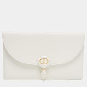 Dior Off White Leather Bobby Pouch