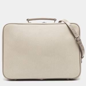 Dior Beige/Lilac Canvas and Leather Nappy Suitcase