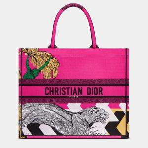 Christian Dior Multicolor Canvas Tote