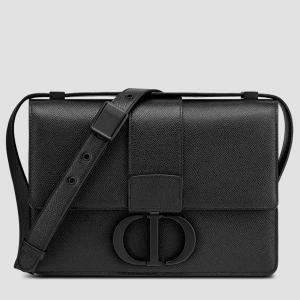 Christian Dior Black calfskin 30 Montaigne Bag