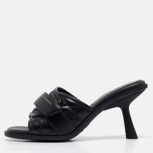 Pre Owned Dior Black Leather Diorevolution Slide Sandals Size 37
