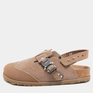 DIOR x Birkenstock Two Tone Suede and Nubuck Tokio Slingback Sandals Size 39