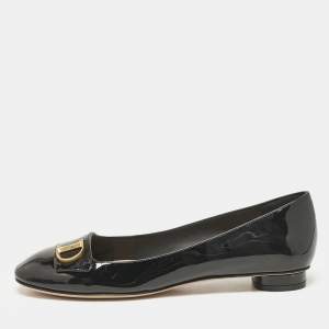 Dior Black Patent Leather C'est Ballet Flats Size 39