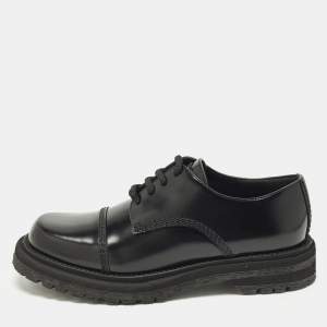 مملوكة مسبقًا Dior Diorebel Size 38.5 Black Leather Derby