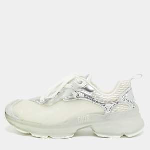 مملوكة مسبقًا Dior Vibe Size 39 Tricolor Leather and Rubber Lace Up Sneakers