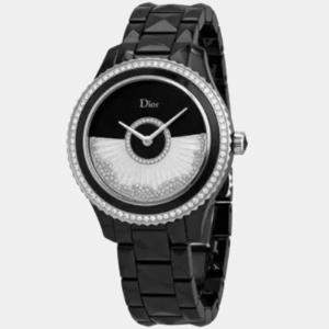 Dior Black MOP Ceramic Grand Bal Automatic Women's Wristwatch 38 mm
