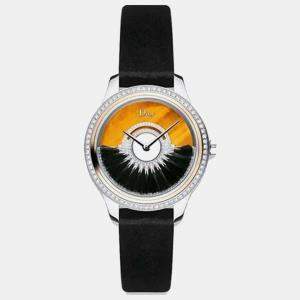 Dior Black 18K Rose Gold Stainless Steel Grand Bal Cd153B2Sa001 Automatic Women's Wristwatch 36 mm