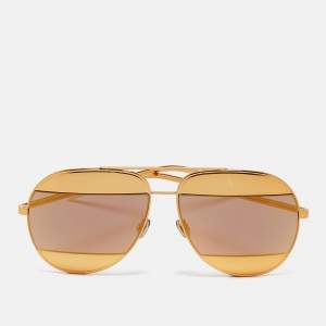 Dior Gold Dior Split1 Aviator Sunglasses