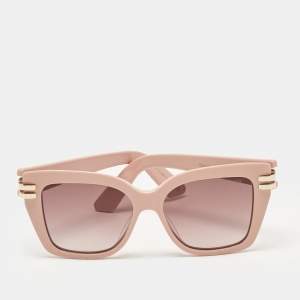 Pre Owned Dior Pink CDior S1I Cat Eye Sunglasses
