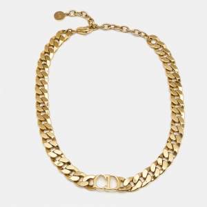 Dior  Danseuse Etoile Gold Tone Choker Necklace