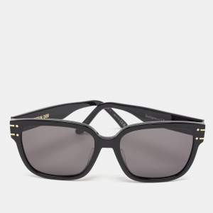 Dior Black Acetate DiorSignature Square Sunglasses