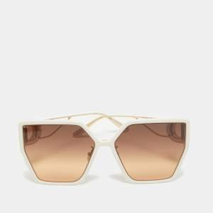 Dior White/Brown Gradient 30 Montaigne BU Oversized Sunglasses