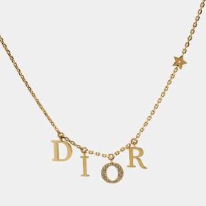 Dior Dio(r)evolution Crystals Gold Tone Necklace