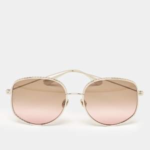 Dior Brown/Pink Gradient Diorbydior2 Oversized Sunglasses