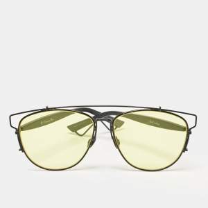 Dior Yellow/Black 65Z2K Technologic Aviator Sunglasses