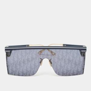Dior Navy Blue DiorClub M1U Oblique Mask Shield Sunglasses