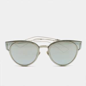 Dior Silver Tone/Black Mirrored 010DC DiorSculpt Cat-Eye Sunglasses