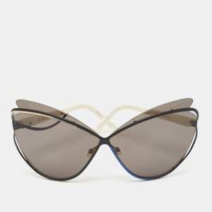 Dior Black/White Audacieuse1 Butterfly Sunglasses