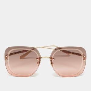 Dior Peach Gradient Ultradior SU Oversized Sunglasses