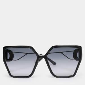 Pre Owned Dior Black 14A1 30 Montaigne Square Sunglasses