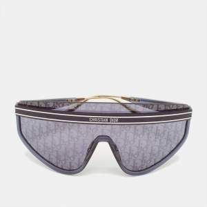 مملوكة مسبقًا Dior Navy Blue Oblique Club M2U Shield Sunglasses